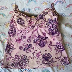 Lands End underwire tankini top